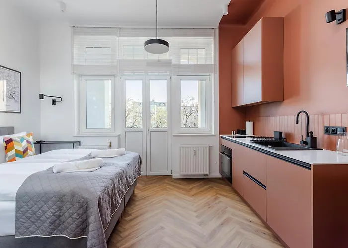 アパート Przytulne I Komfortowe Studia Very Berry W Poznaniu By Renters ポズナン